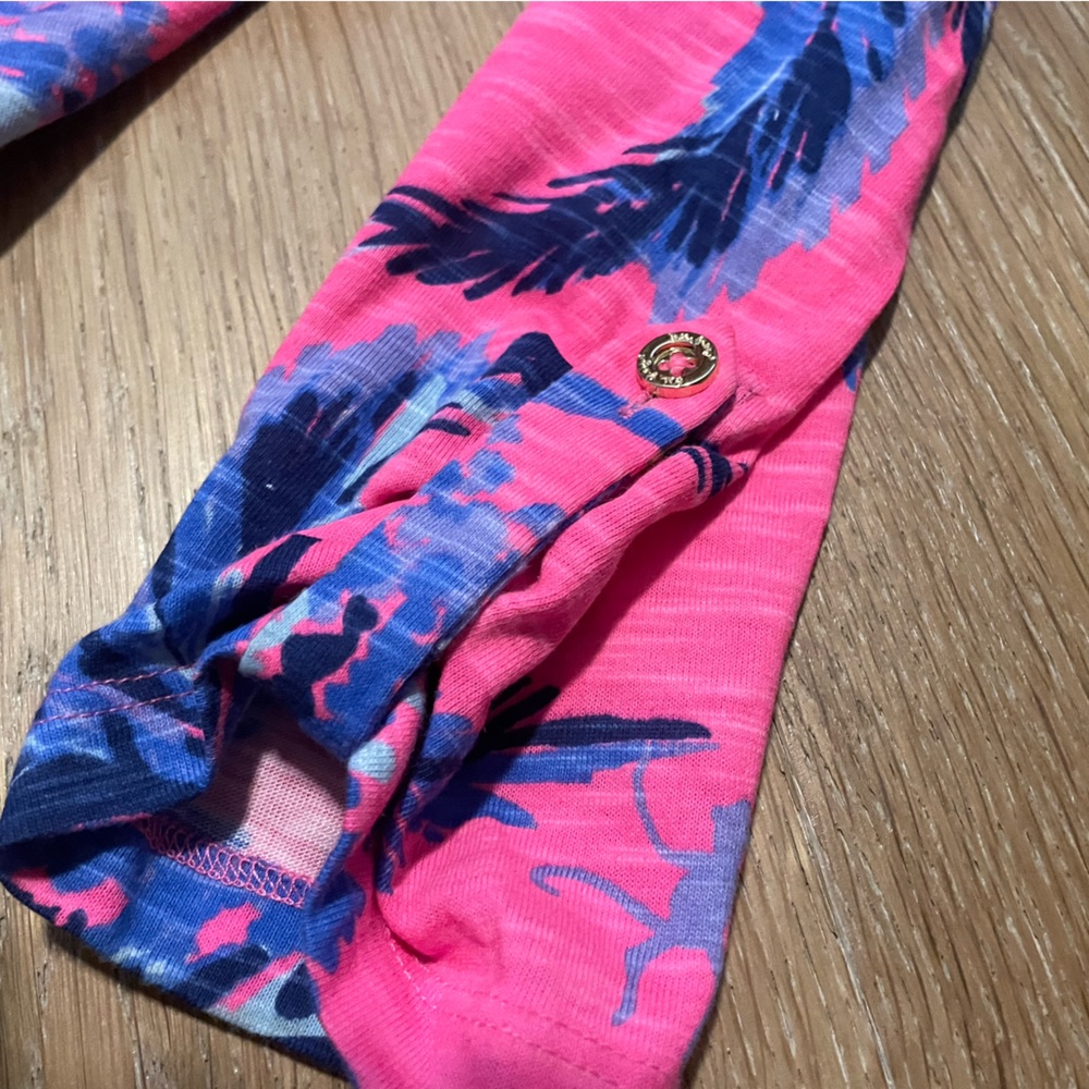 Lilly Pulitzer Surfcrest Swing Dress Tiki Pink Monkey Out On A Limb Size S View 3